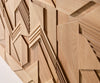 Sideboard Dareios 200cm Elm Wood Natural 4 Doors
