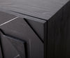 Sideboard Dareios 200cm Elm Wood Black 4 Doors