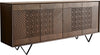 Sideboard Manjula 172cm Mango Wood Brown V-Foot Metal Black
