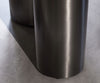 Dining Table Aurora Oval 220cm Ceramic Nero Greco Anthracite Three Pillars Frame Graphite