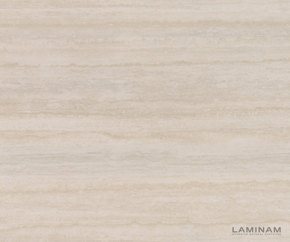 Dining Table Aurora Oval 220x120cm Ceramic Travertine Bianco Travertine Three Pillars Frame White
