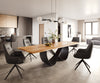 Dining Table Olympus Live-Edge 300x100cm Oak Wood Natural Infinity Frame Black