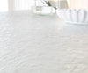 Dining Table Pearl 240x120cm Glass Central Frame Silver