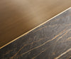Sideboard Yori 203cm 2 Doors 3 Drawers Gold Narrow Feet Black