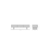 TV Stand New Live-Edge 145cm 3 Doors Acacia Wood Natural Glass Feet