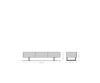 TV Stand New Live-Edge 145cm 3 Doors Acacia Wood Natural Square Feet Black