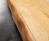TV Stand New Live-Edge 175cm 4 Doors Acacia Wood Narrow Feet Black