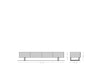 TV Stand New Live-Edge 175cm 4 Doors Acacia Wood Natural Square Feet Black