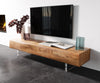 TV Stand New Live-Edge 175cm 4 Doors Acacia Wood Natural Acryl Feet
