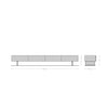 TV Stand New Live-Edge 240cm 4 Drawers Acacia Wood Natural Glass Feet