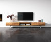 TV Stand New Live-Edge 240cm 4 Doors 1 Compartment Acacia Wood Natural Acryl Feet