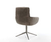 Dining Chair Abelia Microfiber Taupe Vintage Star Base 360° Swivel With Rocking Function Graphite