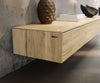 Floating TV Stand Cuor 200cm Ceramic Sabbia Oak 1 Flap Door 1 Drawer