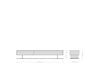 TV Stand Cuor 200cm Ceramic Minas Melange 1 Flap Door 1 Drawer Narrow Feet Black