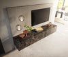 Floating TV Stand Cuor 220cm Ceramic Emperador Extra Lucidato 1 Flap Door 2 Drawers