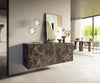 Floating Sideboard Cuor 150cm Ceramic Emperador Extra Lucidato 3 Doors
