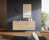 Floating Sideboard Cuor 150cm Ceramic Sabbia Oak 3 Doors