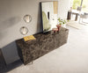 Sideboard Cuor 180cm Ceramic Emperador Extra Lucidato 2 Doors 3 Drawers Acryl Feet