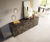 Floating Sideboard Cuor 180cm Ceramic Emperador Extra Lucidato 2 Doors 3 Drawers
