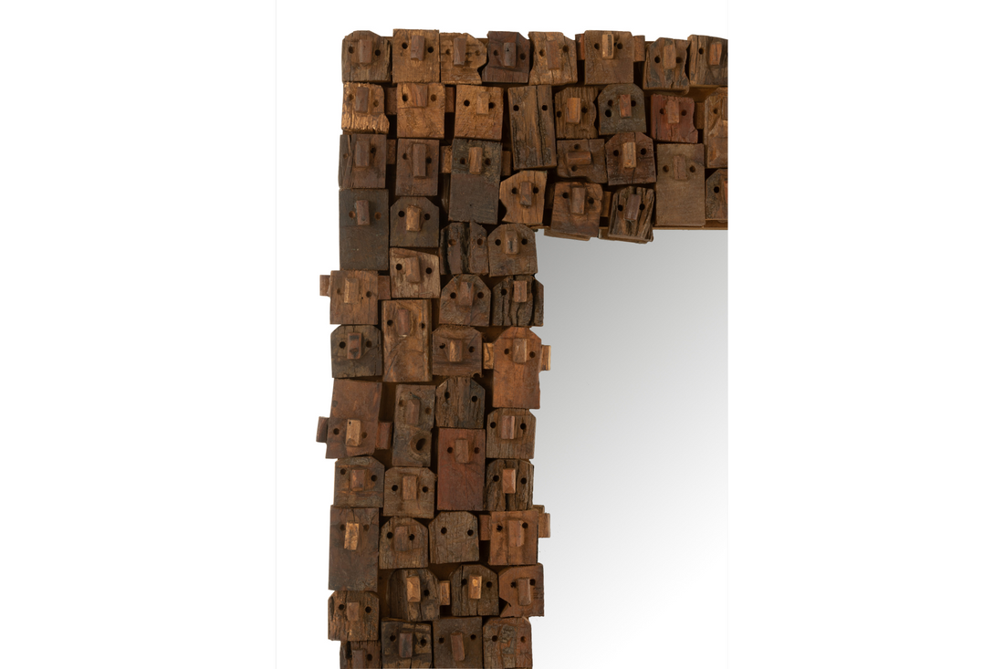 Mirror Syma 180cm Recycled Wood Natural