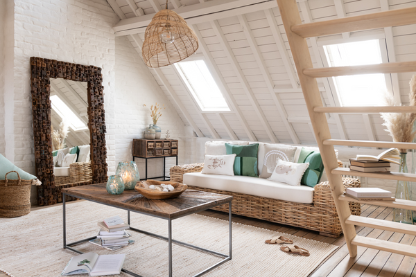 Mirror Syma 180cm Recycled Wood Natural