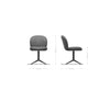 Dining Chair Nube Bouclé White Star Base 360° Swivel Titanium Pocket Springs With Rocking Function