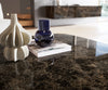 Boat Coffee Table Aurora 90x90cm Ceramic Emperador Extra Lucidato Parabi Frame Metal Black