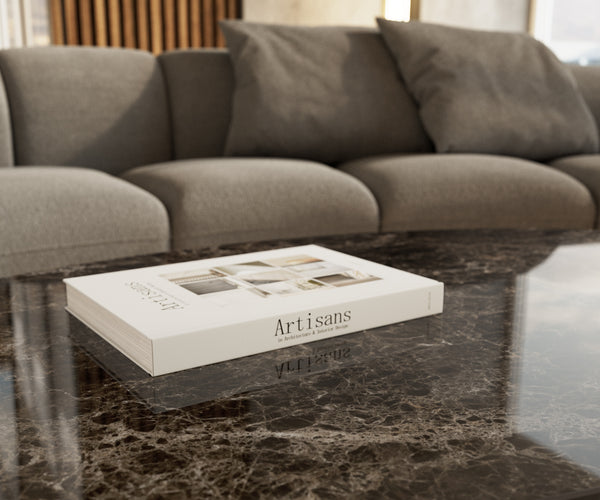 Oval Coffee Table Aurora 140x80cm Ceramic Emperador Extra Lucidato Parabi Frame Stainless Steel Silver