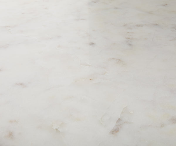 Round Dining Table Adenza 140x140cm Marble White Metal Frame Gold