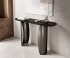 Console Table Solena 135x40cm Marble Black Metal Black