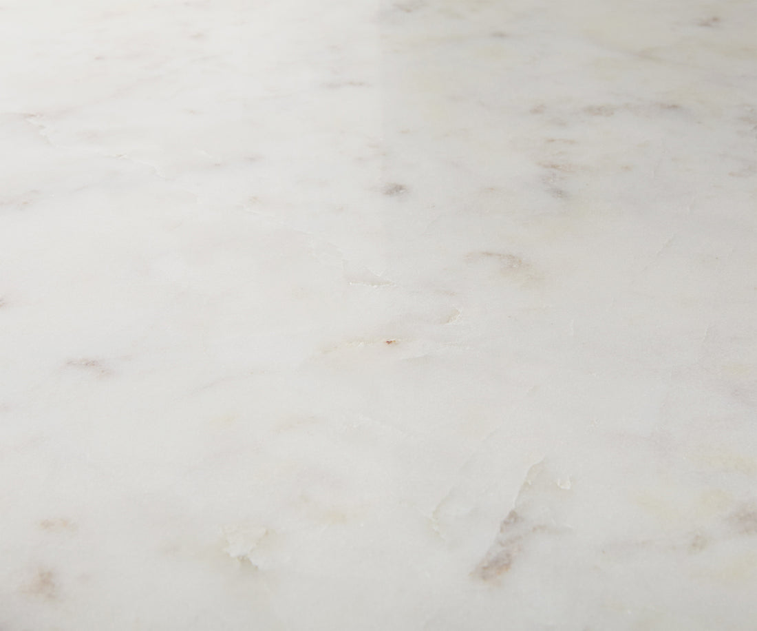 Console Table Solena 135x40cm Marble White Metal Gold