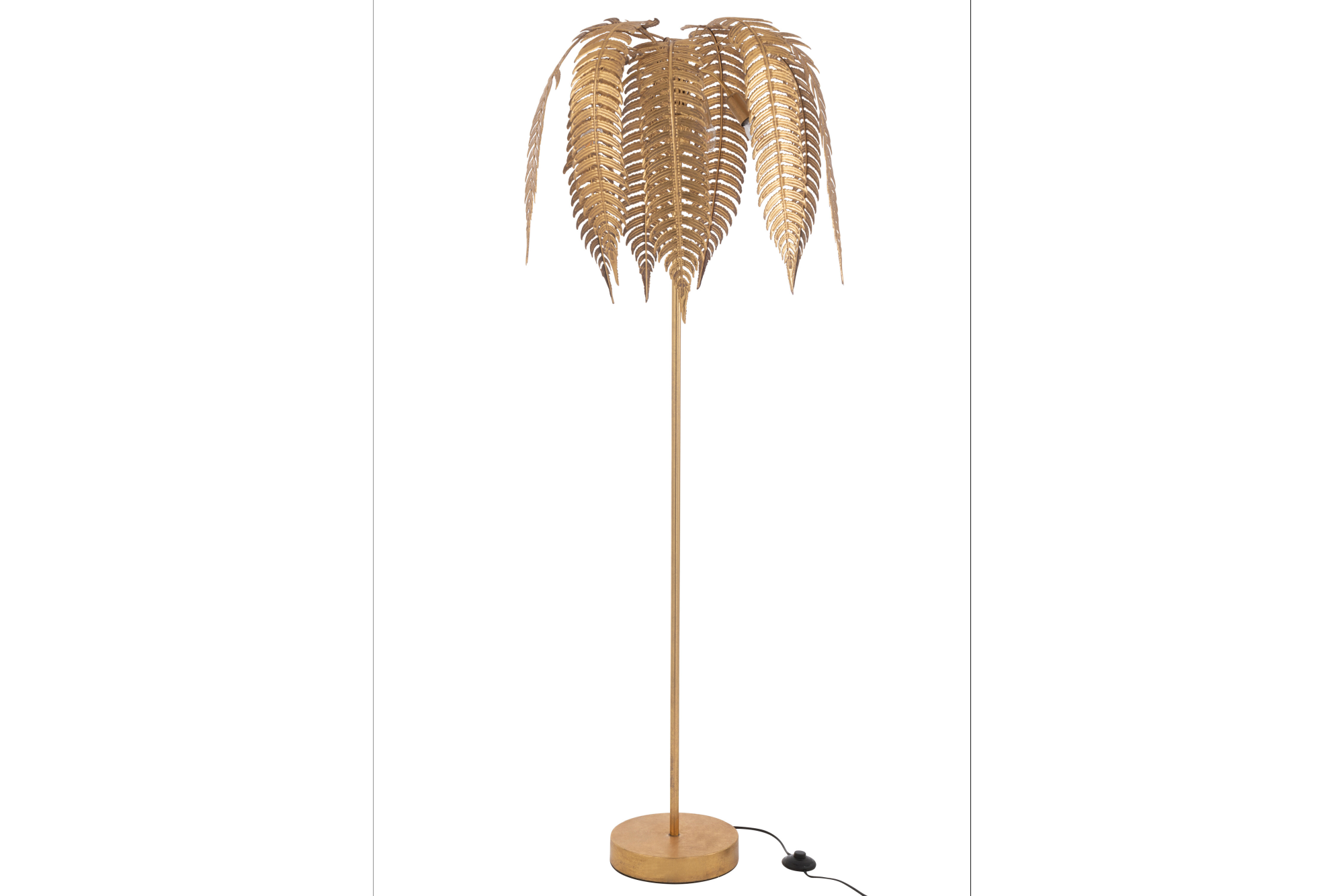 Floor Lamp Leafs 166cm Metal Gold
