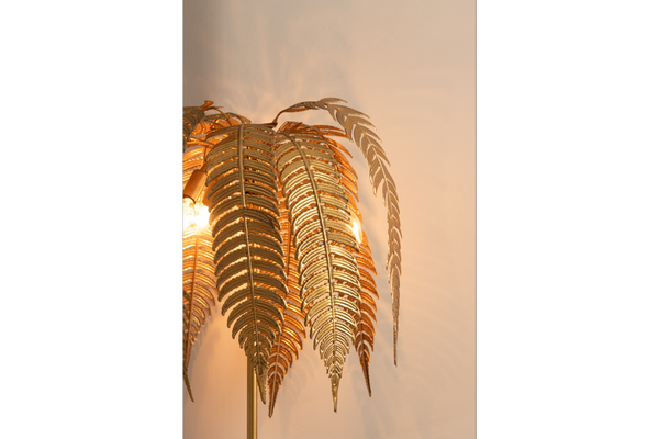 Floor Lamp Leafs 166cm Metal Gold