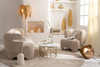Floor Lamp Leafs 166cm Metal Gold