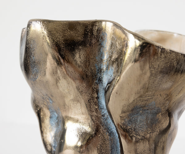 Vase Mimoro 28 x 24 x 38 cm Aluminium Laguna Antica Handmade