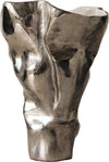 Vase Mimoro 28 x 24 x 38 cm Aluminium Platinum Opal Handmade