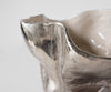 Vase Mimoro 28 x 24 x 38 cm Aluminium Platinum Opal Handmade