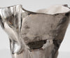 Vase Mimoro 28 x 24 x 38 cm Aluminium Platinum Opal Handmade
