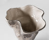 Vase Mimoro 28 x 24 x 38 cm Aluminium Platinum Opal Handmade