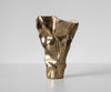Vase Mimoro 28 x 24 x 38 cm Aluminium Champagne Ivory Handmade