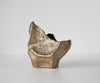 Vase Grotta 31 x 20 x 34 cm Aluminium Champagne Ivory Handmade