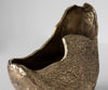 Vase Grotta 31 x 20 x 34 cm Aluminium Champagne Ivory Handmade