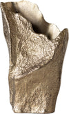 Vase Cavira 29 x 16 x 48 cm Aluminium Champagne Ivory Handmade