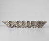 Bowl Riffa 100 x 19 x 15 cm Aluminium Platinum Opal Handmade