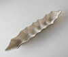 Bowl Riffa 100 x 19 x 15 cm Aluminium Platinum Opal Handmade