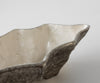 Bowl Riffa 100 x 19 x 15 cm Aluminium Platinum Opal Handmade