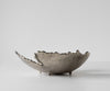 Bowl Folia 41 x 38 x 12 cm Aluminium Platinum Handmade