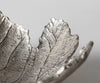 Bowl Folia 41 x 38 x 12 cm Aluminium Platinum Handmade