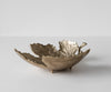Bowl Folia 41 x 38 x 12 cm Aluminium Champagne Ivory Handmade