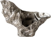 Vase Alaris 44 x 13 x 31 cm Aluminium Platinum Handmade